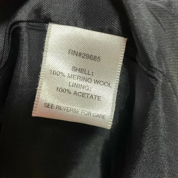 Pendleton Merino Wool Heather Gray Crop Peacoat Sz L - Picture 5 of 6